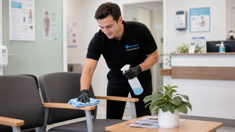 Medical center cleaner Blue Square Commercial Cleaning